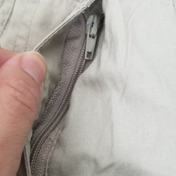 Guilty Y2K Khaki Chino Bermuda Shorts Preppy Casual Retro Capri Cotton Blend - Picture 5 of 11